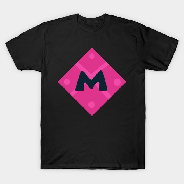 Letter  M - Colorful Square Alphabet Letters T-Shirt by giftideas